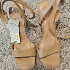 A New Day Tan Sandals with Minimalist Design